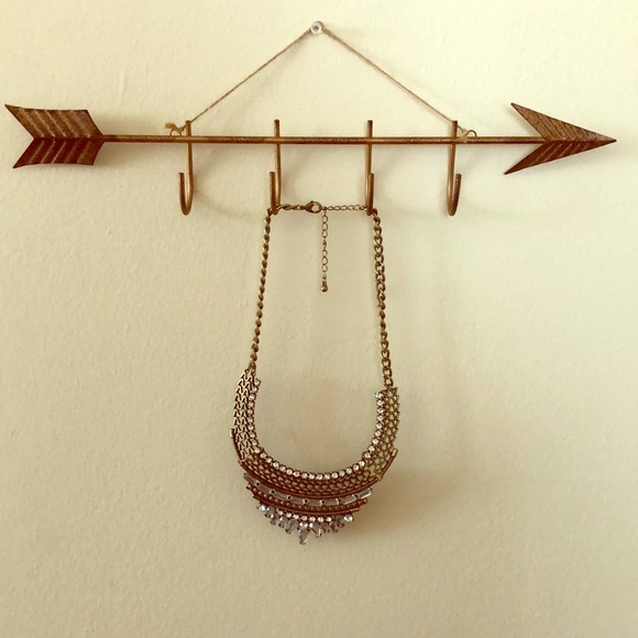 Charlotte Russe Jewelry - Gold plated statement necklace with rhinestones